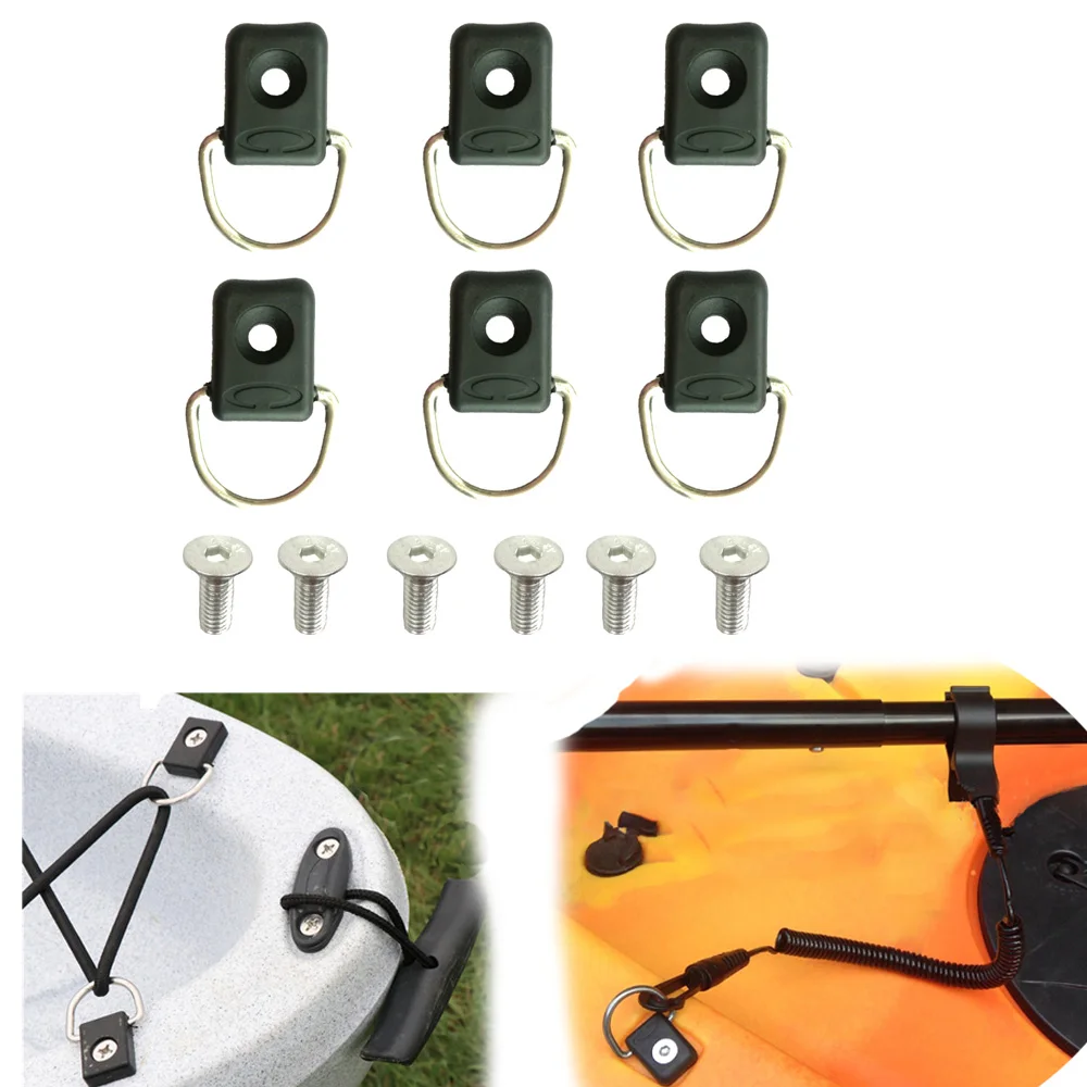 6PC Safety Canoe Kayak D Rings Fitting Outfitting Safety Fishing Rigging Bungee Kit Accessory
6PC Safety Canoe Kayak D Rings Fitting Outfitting Safety Fishing Rigging Bungee Kit Accessory