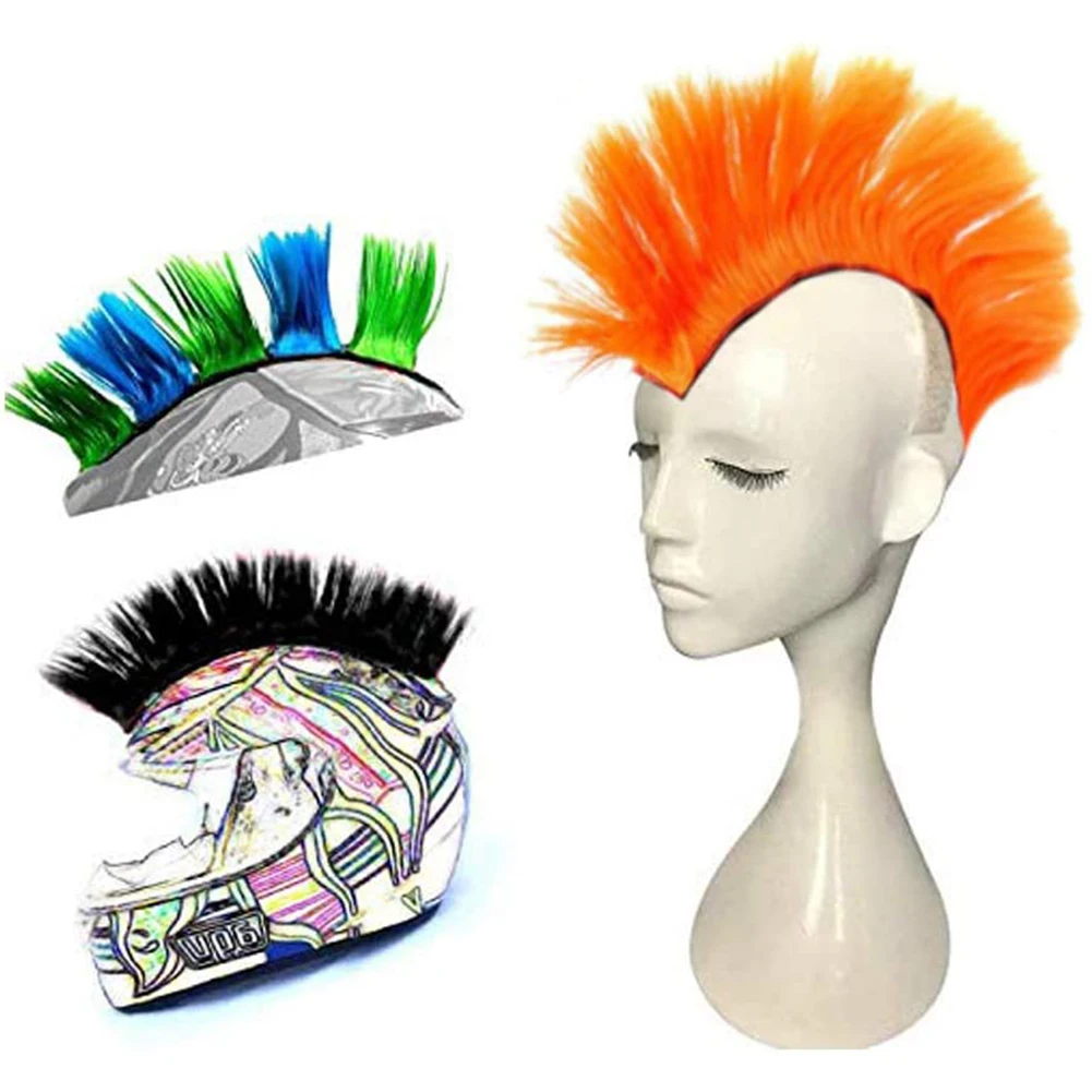 Mohawk Outdoor Synthetic Wigs Racing Motorcycle Accessories Universal Cycling Reusable Stick On Hair Sticker Helmet Hawks Solid
Mohawk Outdoor Synthetic Wigs Racing Motorcycle Accessories Universal Cycling Reusable Stick On Hair Sticker Helmet Hawks Solid