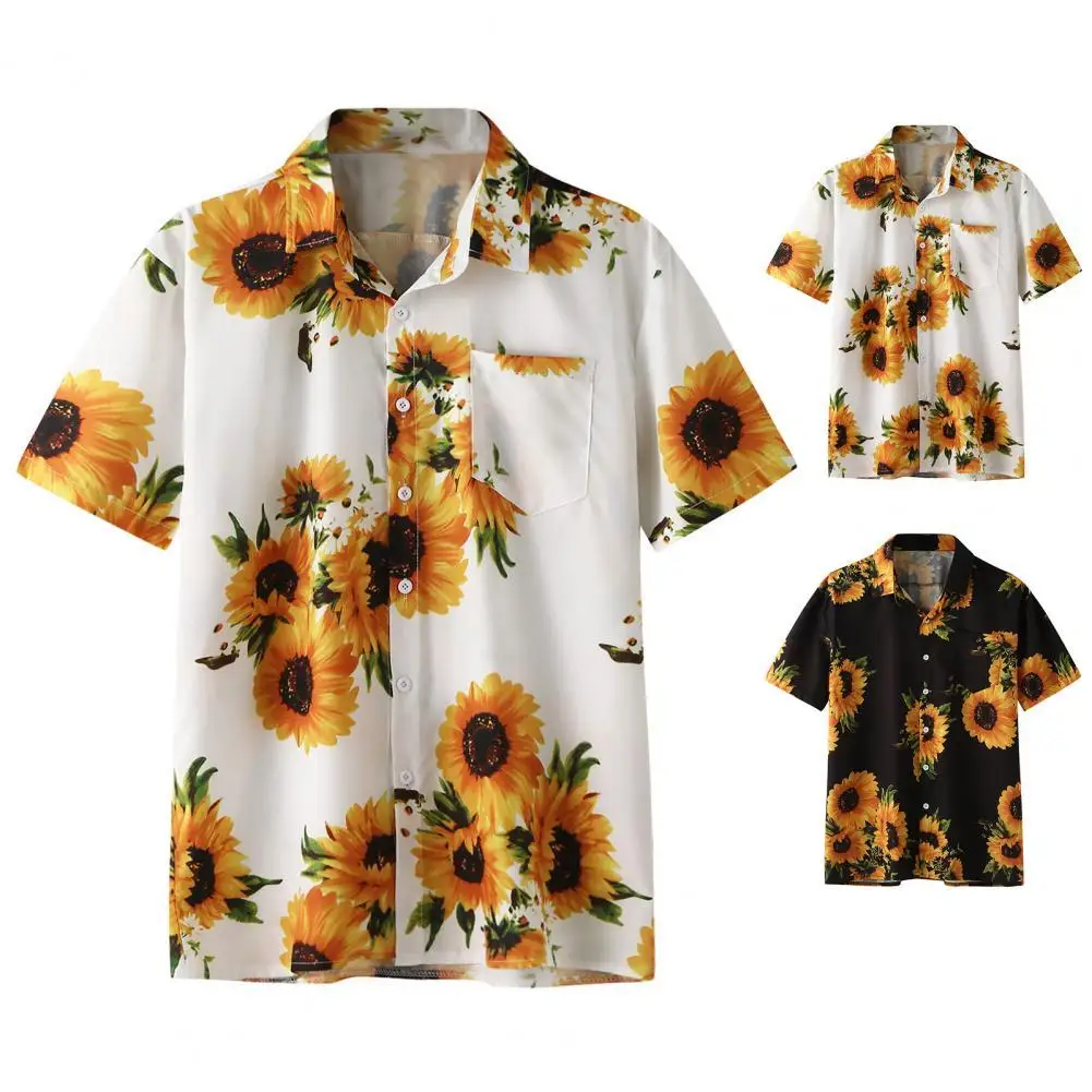 Colorful Printing Terrific Turn-down Collar Beach Top All Match Summer Shirt Contrast Color Holiday Clothes
Colorful Printing Terrific Turn-down Collar Beach Top All Match Summer Shirt Contrast Color Holiday Clothes