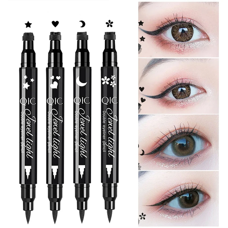 Double-Head Liquid Eyeliner Stamp 2-in-1 Eye Liner Heart Flower Star Make Up Moon Charm Elegance Waterproof Liner Pencil
Double-Head Liquid Eyeliner Stamp 2-in-1 Eye Liner Heart Flower Star Make Up Moon Charm Elegance Waterproof Liner Pencil