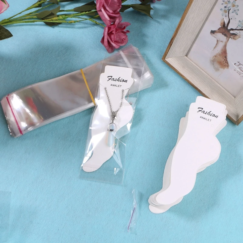 100pcs Paper Anklet Display Cards Jewelry Display Card Blank Anklet Card Holder Hanging Card Display for Jewelry Display
100pcs Paper Anklet Display Cards Jewelry Display Card Blank Anklet Card Holder Hanging Card Display for Jewelry Display