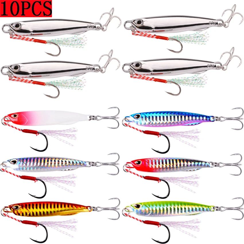 10PC Japen Metal sinking Cast Jig Spoon fishing lures Set 10-30g Shore Casting Fish Sea Bass Fishing Lure Artificial Bait Tackle
10PC Japen Metal sinking Cast Jig Spoon fishing lures Set 10-30g Shore Casting Fish Sea Bass Fishing Lure Artificial Bait Tackle