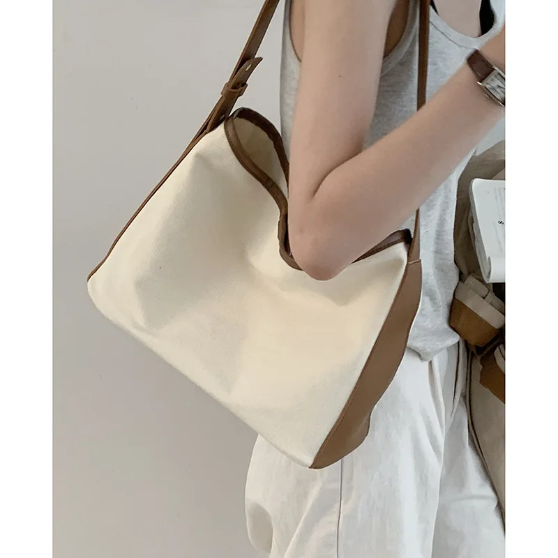 Women Canvas Tote Bag Casual Work Shoulder Bag Large Capacity Commute Bag Multifunction Big Shopping Bucket Bag Handbag Purse
Women Canvas Tote Bag Casual Work Shoulder Bag Large Capacity Commute Bag Multifunction Big Shopping Bucket Bag Handbag Purse