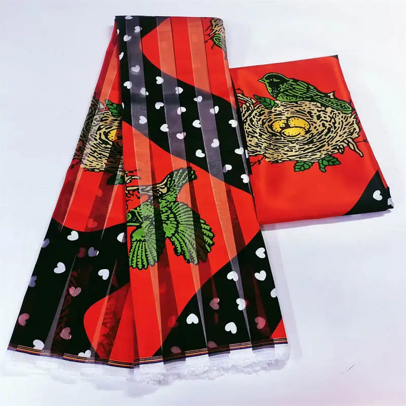 Satin Organza fabric soft silk fabric african material ankara prints high quality for women dress 3+3 yards ! 312
Satin Organza fabric soft silk fabric african material ankara prints high quality for women dress 3+3 yards ! 312