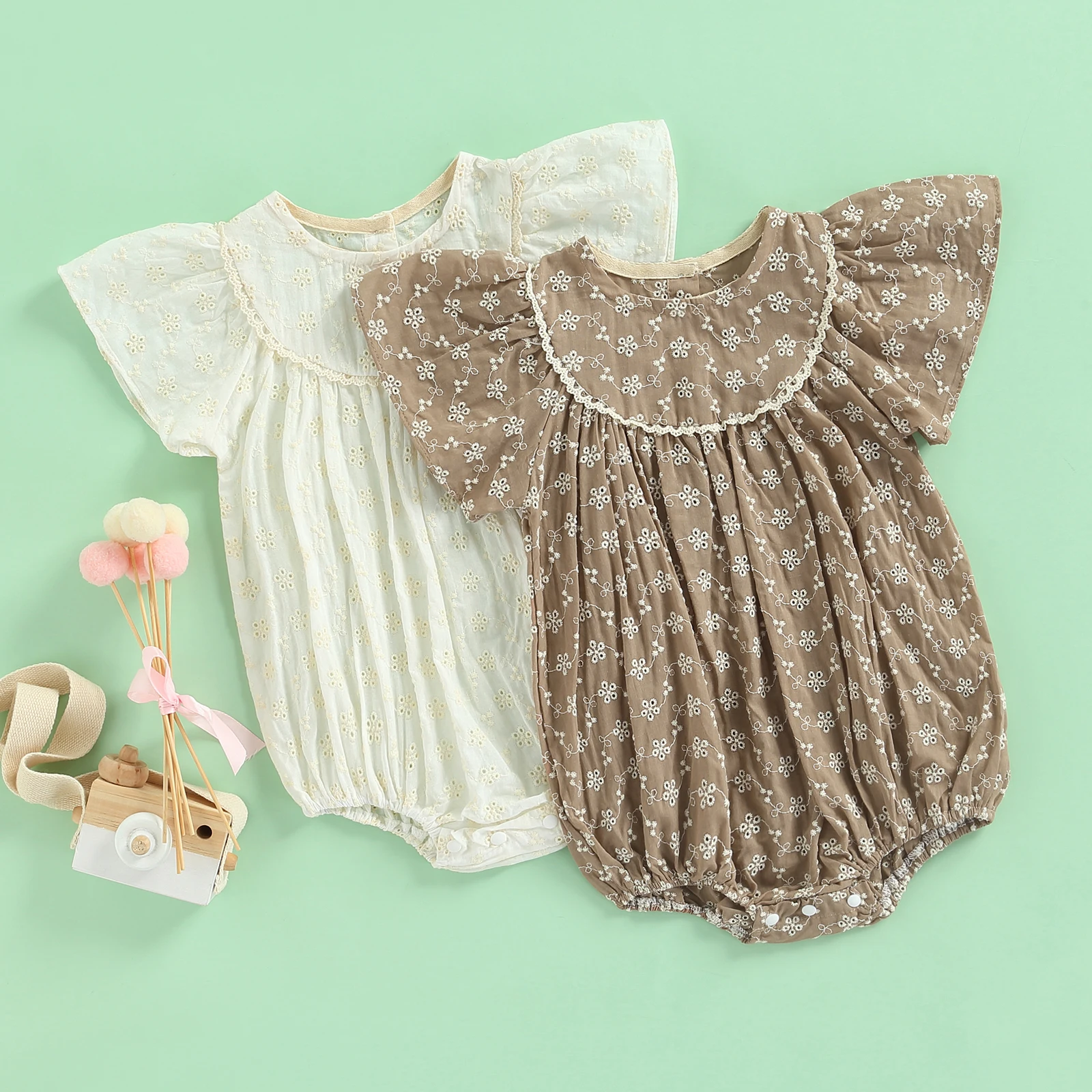 2022-02-12 Lioraitiin 0-3Years Toddler Baby Girl Summer Bodysuit Off Shoulder O-Neck Lace Flower Jumpsuit 2Colors
2022-02-12 Lioraitiin 0-3Years Toddler Baby Girl Summer Bodysuit Off Shoulder O-Neck Lace Flower Jumpsuit 2Colors
