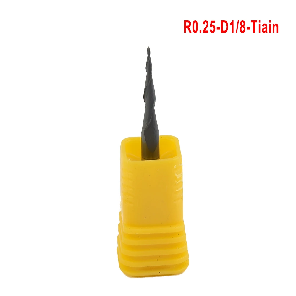 1/8 Shank CNC Carbide Ball Nose Tapered End Mill Radius 0.25mm TiAIN Coated Flat End Mills Plastic Box For Home Diy Tools Parts
1/8 Shank CNC Carbide Ball Nose Tapered End Mill Radius 0.25mm TiAIN Coated Flat End Mills Plastic Box For Home Diy Tools Parts
