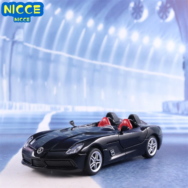 Nicce 1:32 Mercedes Benz SLR Convertible Sports Car Metal Alloy Model Car Sound Light Pull Back Collection Kids Toy Gift A86
Nicce 1:32 Mercedes Benz SLR Convertible Sports Car Metal Alloy Model Car Sound Light Pull Back Collection Kids Toy Gift A86