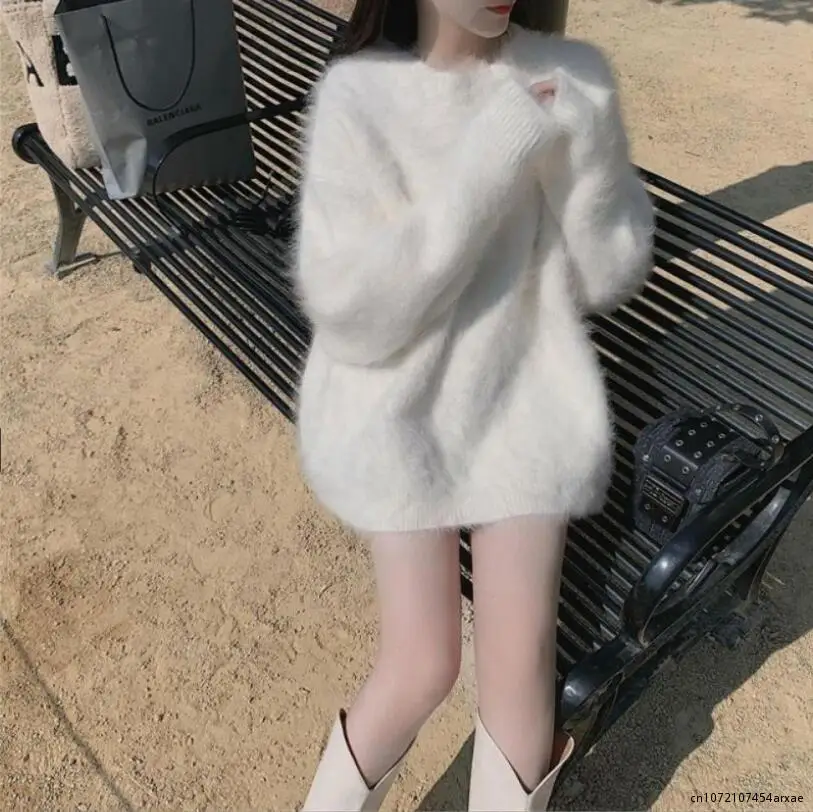 New for Autumn and Winter 2023 Solid Thick Pullovers O-Neck Batwing Sleeve Loose Lazy Style Mink Cashmere Women's Clothing Wild
New for Autumn and Winter 2023 Solid Thick Pullovers O-Neck Batwing Sleeve Loose Lazy Style Mink Cashmere Women's Clothing Wild