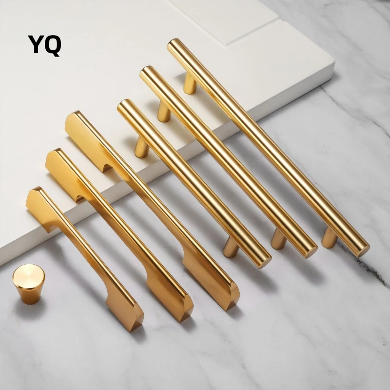 Modern Door Handle Light luxury Golden Drawer Knobs Closet Handle Kitchen Cabinet Pulls Aluminum Alloy Long Furniture Handles
Modern Door Handle Light luxury Golden Drawer Knobs Closet Handle Kitchen Cabinet Pulls Aluminum Alloy Long Furniture Handles