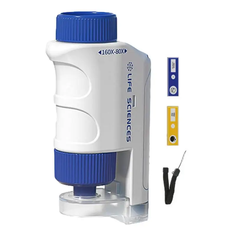 80-160x Lab Mini Pocket Microscope Handheld Microscope Children Science Microscope With LED Light Kids Outdoor Microscope
80-160x Lab Mini Pocket Microscope Handheld Microscope Children Science Microscope With LED Light Kids Outdoor Microscope