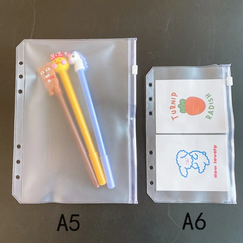 5Pcs A5/A6/A7 Binder Pockets Transparent PVC 6-Hole Binder Pockets Zip Folder Plastic Money Budget Envelopes
5Pcs A5/A6/A7 Binder Pockets Transparent PVC 6-Hole Binder Pockets Zip Folder Plastic Money Budget Envelopes