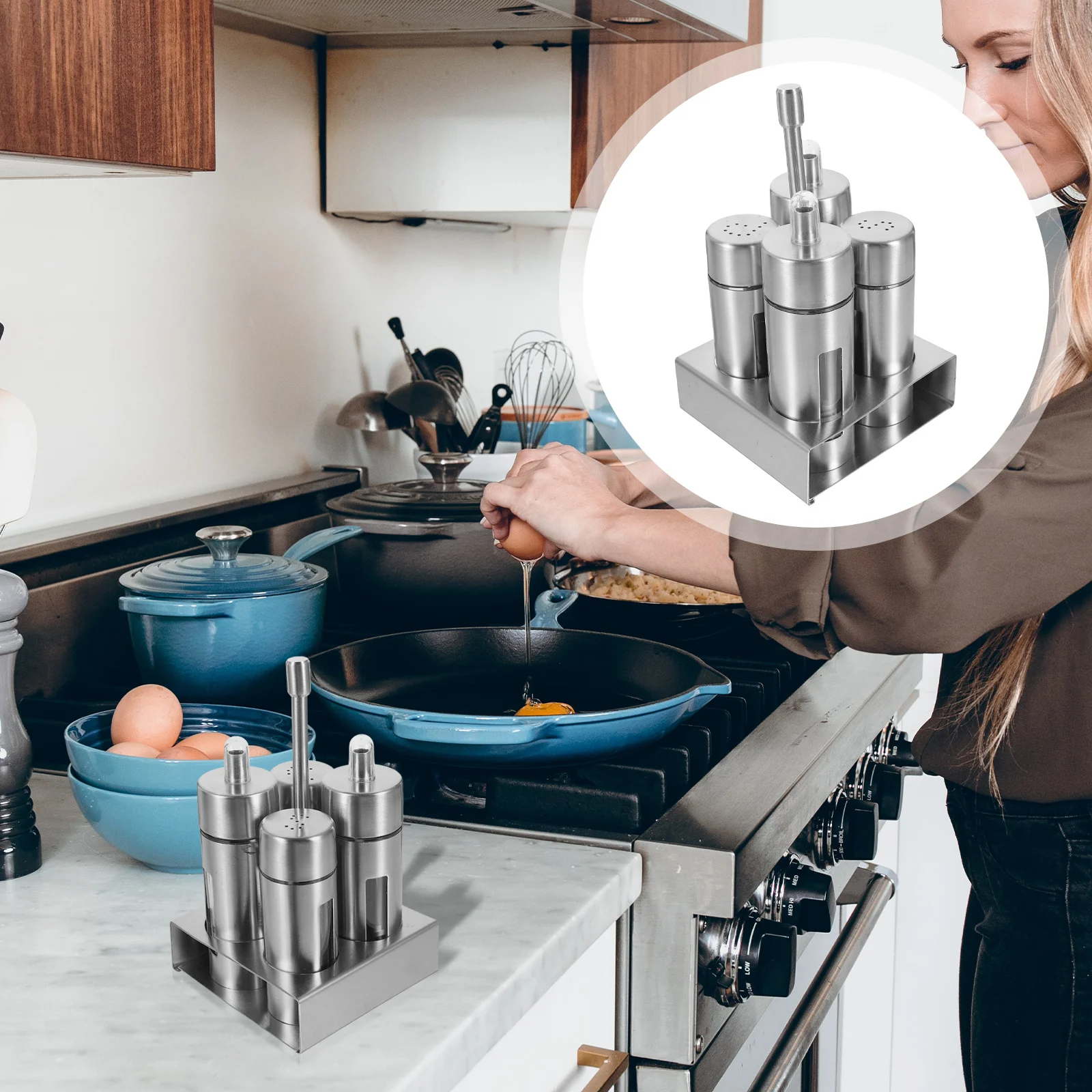 Jar Bottle Seasoning Salt Kitchen Canister Swivel Cellar Holder Tin Rack Jars Pot Clear Serving Shaker Metal Organizer Container
Jar Bottle Seasoning Salt Kitchen Canister Swivel Cellar Holder Tin Rack Jars Pot Clear Serving Shaker Metal Organizer Container