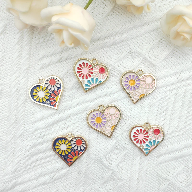10pcs Peach Heart Enamel Charms Small Flower Love Pendant DIY Making Earring Keychain Bracelet Accessories Alloy Drip Oil Charm
10pcs Peach Heart Enamel Charms Small Flower Love Pendant DIY Making Earring Keychain Bracelet Accessories Alloy Drip Oil Charm