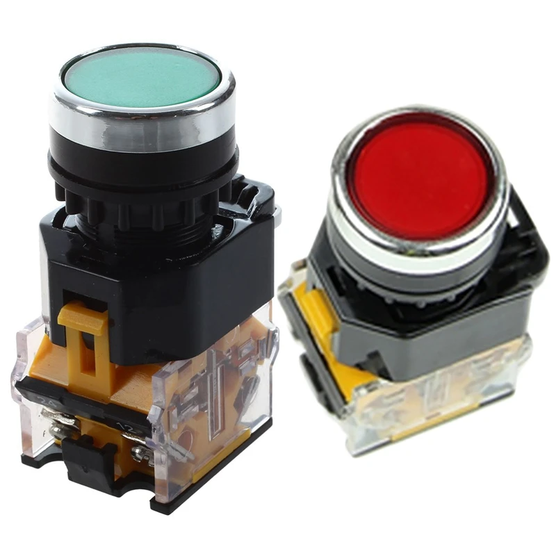 2 Pcs LA38-11/203 Push Button Momentary Heavy Duty Power Press Switch, 1 Pcs Red & 1 Pcs Green
2 Pcs LA38-11/203 Push Button Momentary Heavy Duty Power Press Switch, 1 Pcs Red & 1 Pcs Green