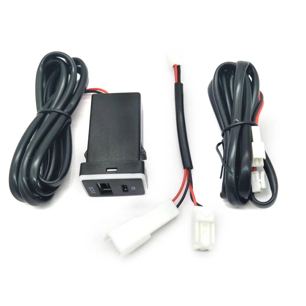 Parts Car Charger USB+Type-C 5-20V Dual USB For Toyota For Toyota Corolla 2007-18 For Toyota Prado 150 2010-19
Parts Car Charger USB+Type-C 5-20V Dual USB For Toyota For Toyota Corolla 2007-18 For Toyota Prado 150 2010-19