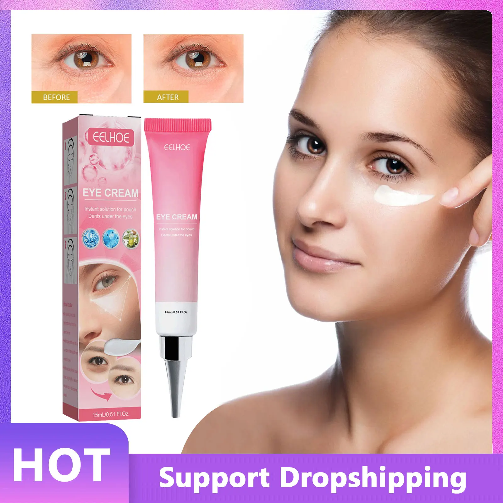 Eye Bag Removal Cream Instant Anti Dark Circle Puffiness Moisturizing Whitening Repair Fine Lines Lifting Firming Eye Cream Care
Eye Bag Removal Cream Instant Anti Dark Circle Puffiness Moisturizing Whitening Repair Fine Lines Lifting Firming Eye Cream Care