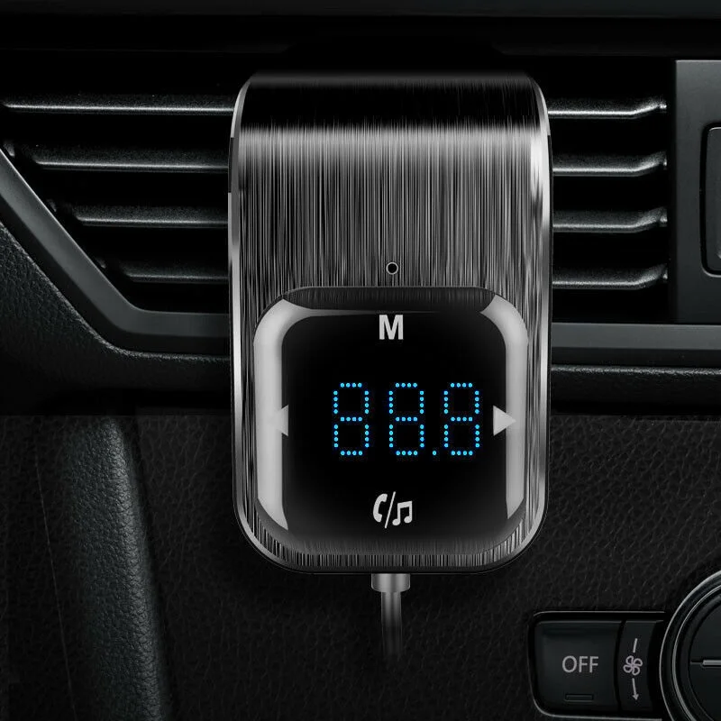 Car Bluetooth FM Transmitter Mp3 Player Hands-free Radio Adapter Kit USB Charger
Car Bluetooth FM Transmitter Mp3 Player Hands-free Radio Adapter Kit USB Charger