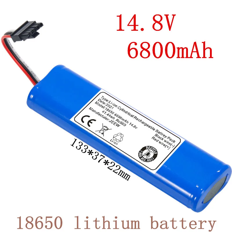 100% Оригинальный 14,8 V 6800mah 18650 литиевый аккумулятор для VIOMI V2 Pro,VRVCLMB21B , STYJ02YM
100% Оригинальный 14,8 V 6800mah 18650 литиевый аккумулятор для VIOMI V2 Pro,VRVCLMB21B , STYJ02YM
