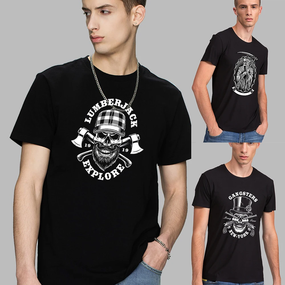 Summer Man Fashion T Shirt Harajuku 2023 Men's Skull Printing Casual Sports T-shirt O-neck Casual Short Sleeve Tops Men Clothes
Summer Man Fashion T Shirt Harajuku 2023 Men's Skull Printing Casual Sports T-shirt O-neck Casual Short Sleeve Tops Men Clothes
