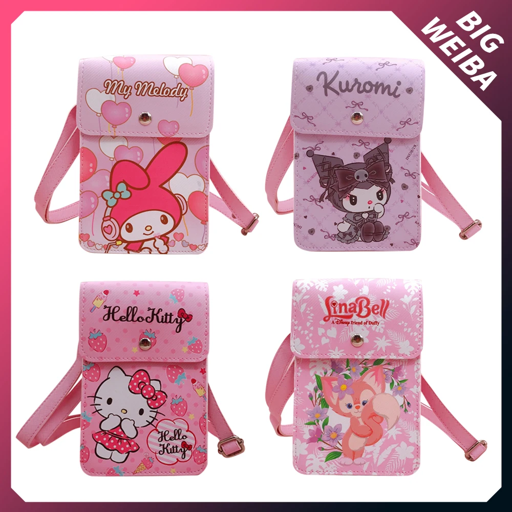 Kawaii Мини сумки через плечо Hello Kitty Mymelody Kuromi Мультфильм искусственная кожа кошелек клатч сумка через плечо для телефона подарок
Kawaii Мини сумки через плечо Hello Kitty Mymelody Kuromi Мультфильм искусственная кожа кошелек клатч сумка через плечо для телефона подарок