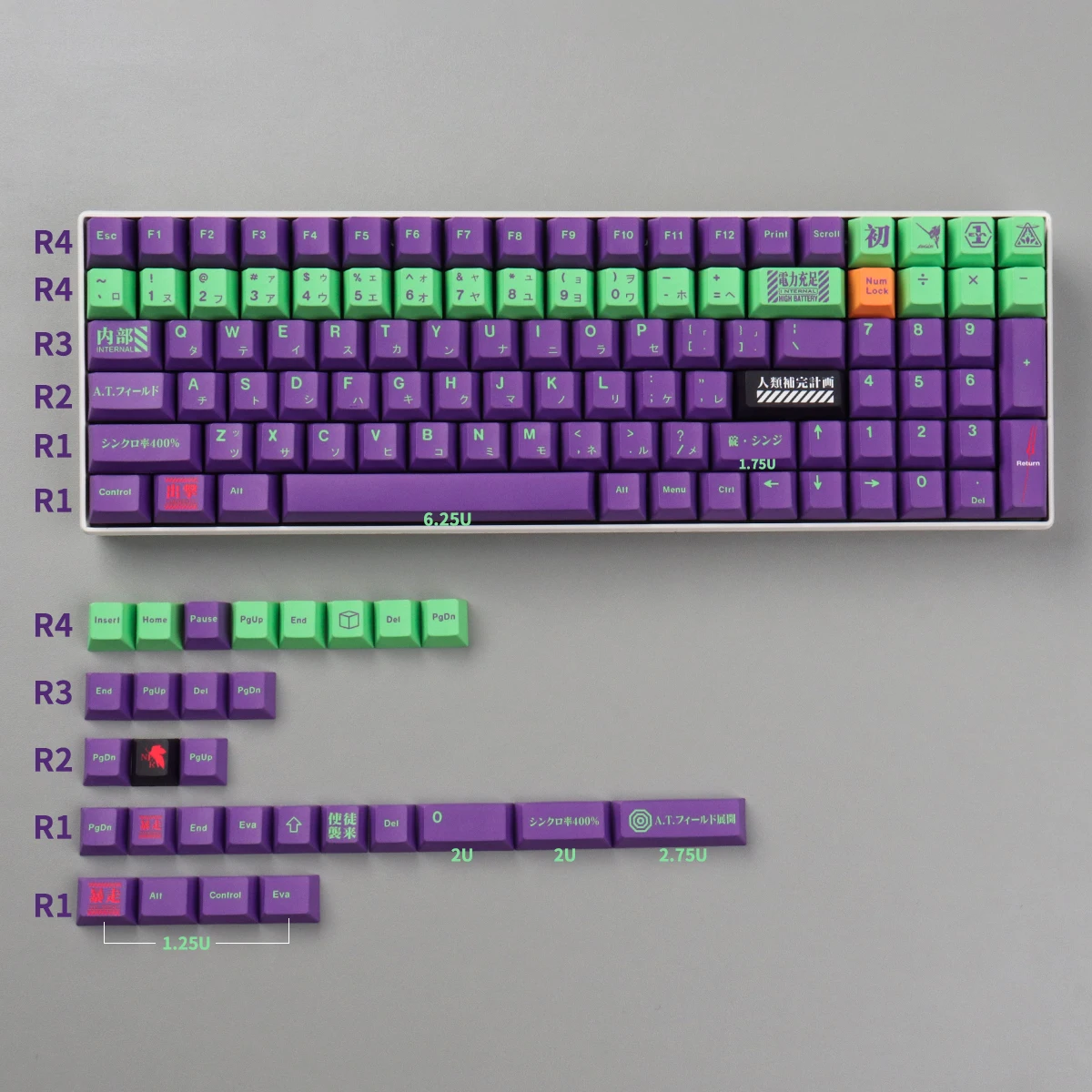 129 Keys EVA Keycap Cherry Profile PBT Sublimation Match The 68/84/980 Layout Mechanical Keyboard
129 Keys EVA Keycap Cherry Profile PBT Sublimation Match The 68/84/980 Layout Mechanical Keyboard
