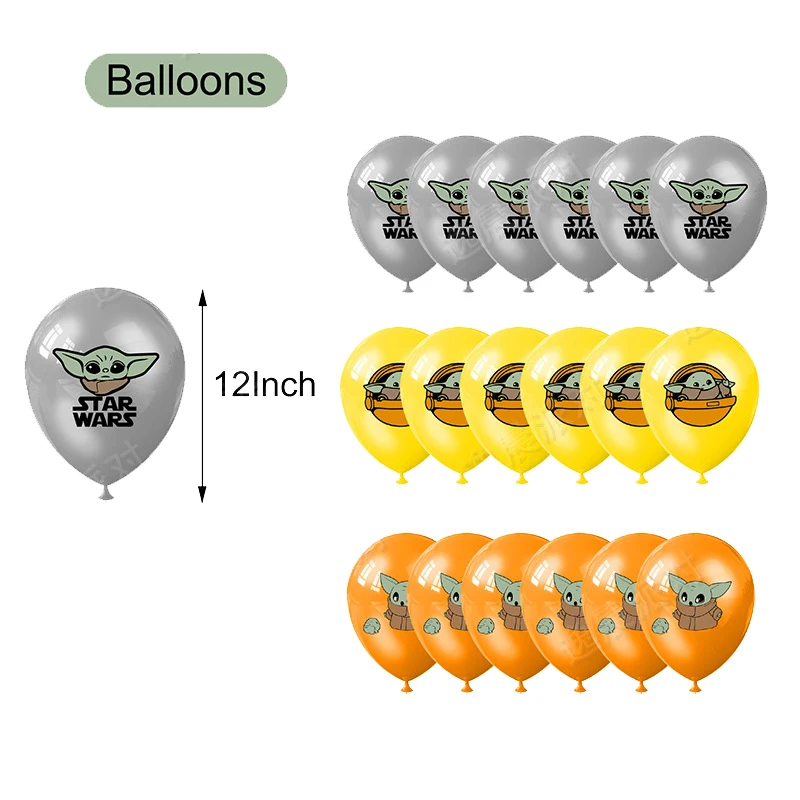 Yoda Baby Latex Balloons Star Wars Wristand Starred Happy Birthday Warred Party Banner Baby Shower Decorations Boys Kids Toys
Yoda Baby Latex Balloons Star Wars Wristand Starred Happy Birthday Warred Party Banner Baby Shower Decorations Boys Kids Toys