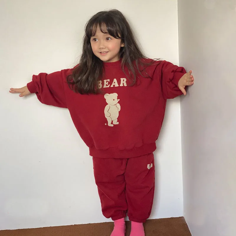 2023 spring autumn toddler girl clothes set printed cartoon bear letter long sleeve shirt suit loose stretch jogger outfit
2023 spring autumn toddler girl clothes set printed cartoon bear letter long sleeve shirt suit loose stretch jogger outfit