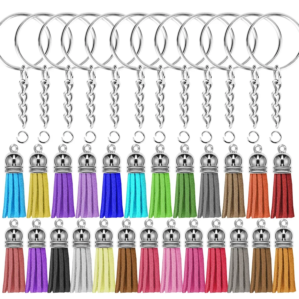 10set Keychain Making Kit Key Chain Ring with Chain and Tassel Pendants for Keychain Crafts Jewelry Making Accessories Supplies
10set Keychain Making Kit Key Chain Ring with Chain and Tassel Pendants for Keychain Crafts Jewelry Making Accessories Supplies