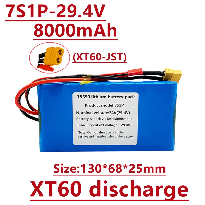 2022 new 7s1p 24V 8000 MAH Li ion battery pack is suitable for small electric unicycle scooter toy bicycle with built-in BMS
2022 new 7s1p 24V 8000 MAH Li ion battery pack is suitable for small electric unicycle scooter toy bicycle with built-in BMS