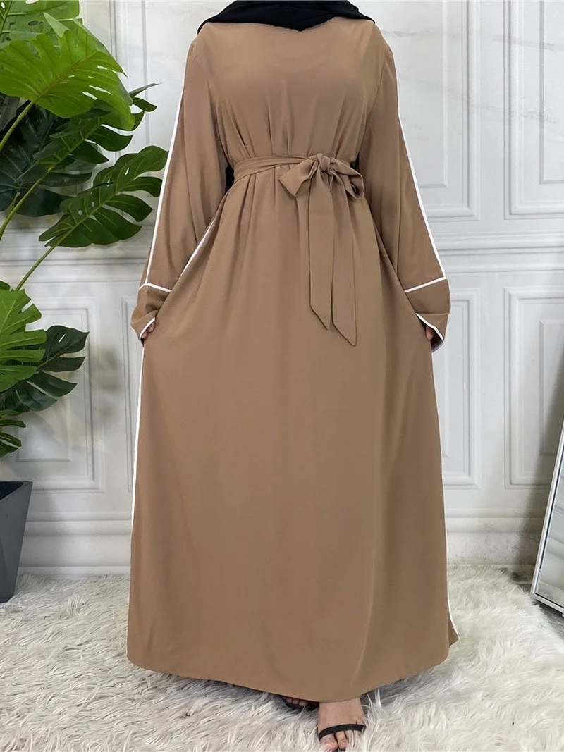 Women Muslim Modest Abaya Long Dress Nida Solid Color Hijab Loose Robe Islam Dubai Arab Turkey Ramadan Dresses Caftan 2022
Women Muslim Modest Abaya Long Dress Nida Solid Color Hijab Loose Robe Islam Dubai Arab Turkey Ramadan Dresses Caftan 2022