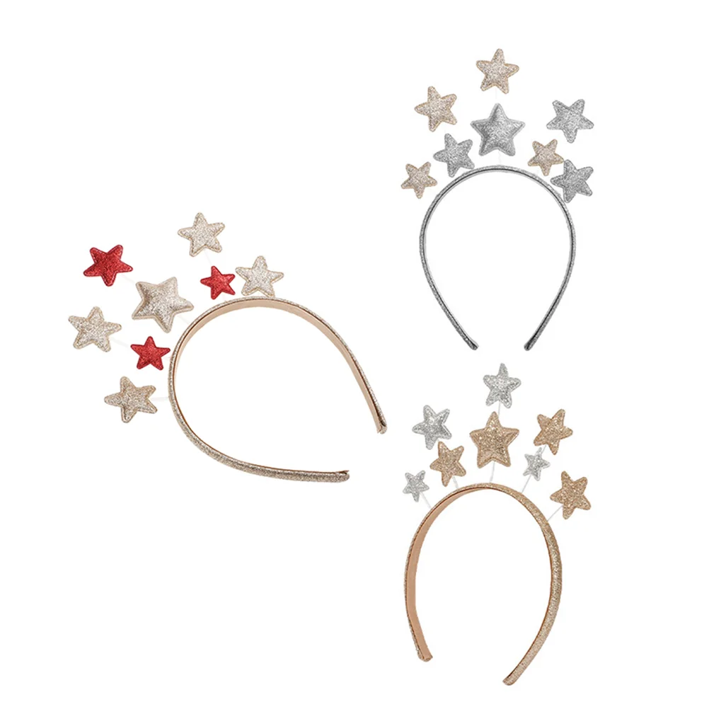 3Pcs Child Head Hoops Five-pointed Star Design Hairbands Exquisite Party Hair Decors
3Pcs Child Head Hoops Five-pointed Star Design Hairbands Exquisite Party Hair Decors