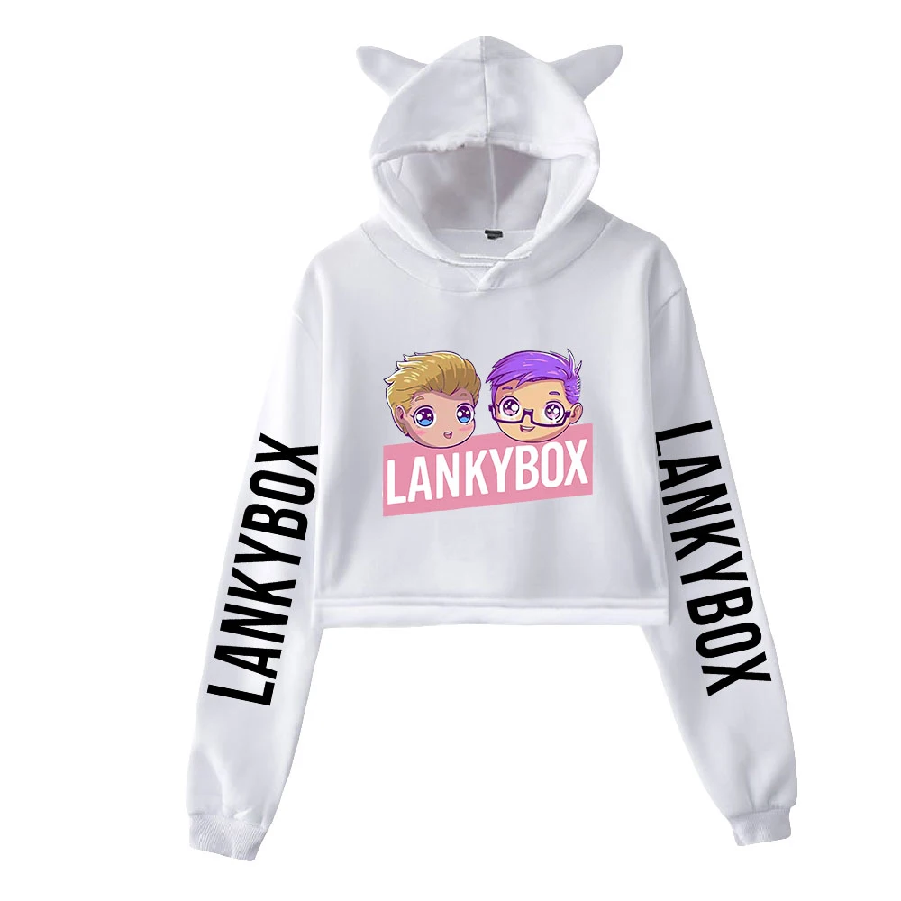 Kawaii Lankybox Sweatshirts Cat ear Cropped Hoodies Women Long Sleeve Hooded Pullover Crop Tops Casual Streetwear Clothes
Kawaii Lankybox Sweatshirts Cat ear Cropped Hoodies Women Long Sleeve Hooded Pullover Crop Tops Casual Streetwear Clothes