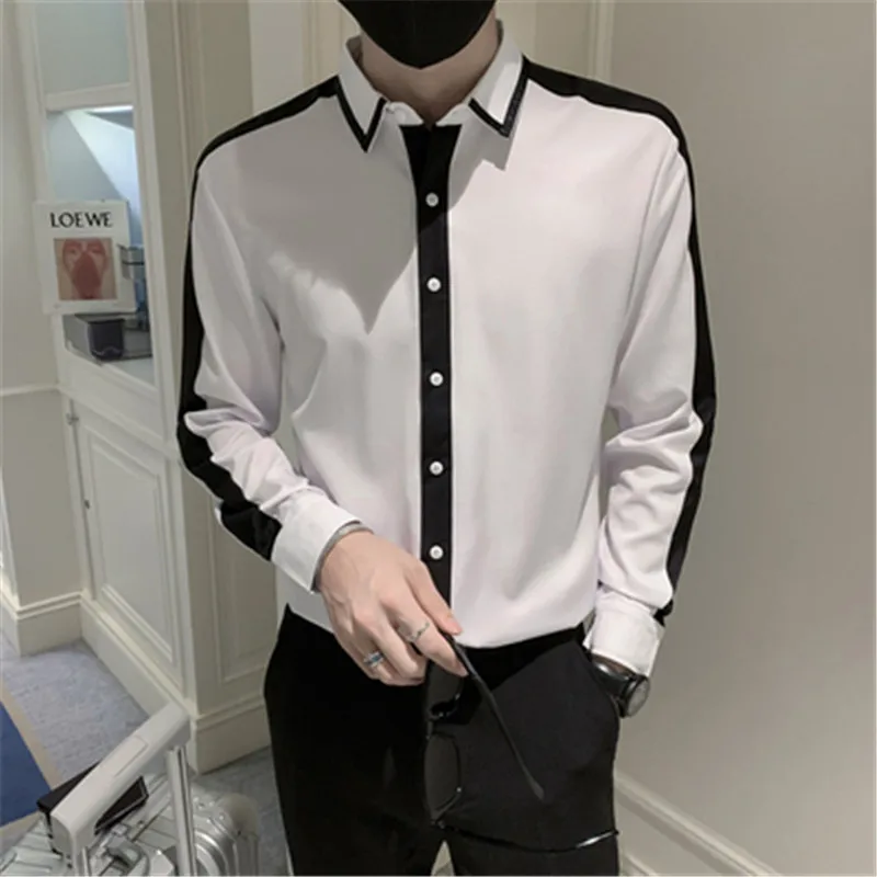 Luxury Man Shirt Contrast Color Men Shirt Autumn Long Sleeve Male Camicia Social Slim Fit Blouse 4XL Chemise Homme Men Clothing
Luxury Man Shirt Contrast Color Men Shirt Autumn Long Sleeve Male Camicia Social Slim Fit Blouse 4XL Chemise Homme Men Clothing