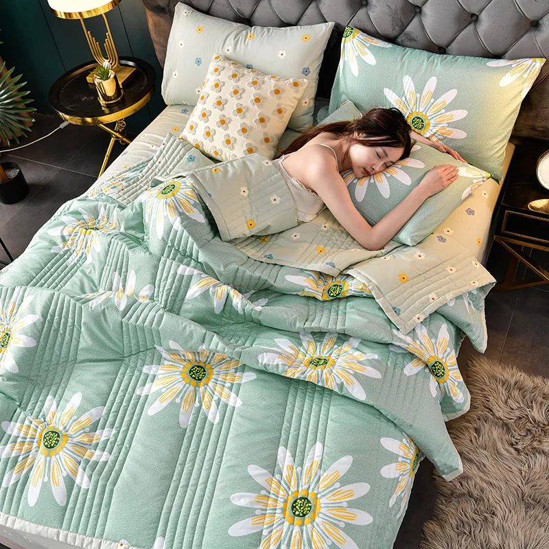 Summer Cool Quilts Washable Air-conditioning Single Double Queen Blanket Bedspread Skin Friendly Adults Childs Comforter
Summer Cool Quilts Washable Air-conditioning Single Double Queen Blanket Bedspread Skin Friendly Adults Childs Comforter