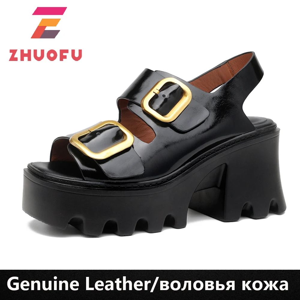 Женские босоножки ZHUOFU в ретро стиле, лаконичные босоножки из натуральной кожи с пряжкой в стиле ретро, летняя повседневная женская обувь с о... 
Женские босоножки ZHUOFU в ретро стиле, лаконичные босоножки из натуральной кожи с пряжкой в стиле ретро, летняя повседневная женская обувь с о...