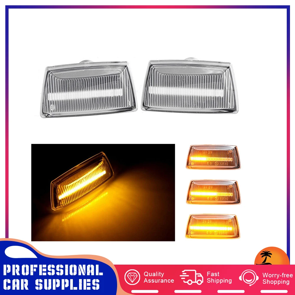 2pc Opel/Chevrolet Fender Side Turn Signal 18 LED Side Dynamic Marker Fenders Lights Auto Parts Clear Lens yellow Lighting Set
2pc Opel/Chevrolet Fender Side Turn Signal 18 LED Side Dynamic Marker Fenders Lights Auto Parts Clear Lens yellow Lighting Set