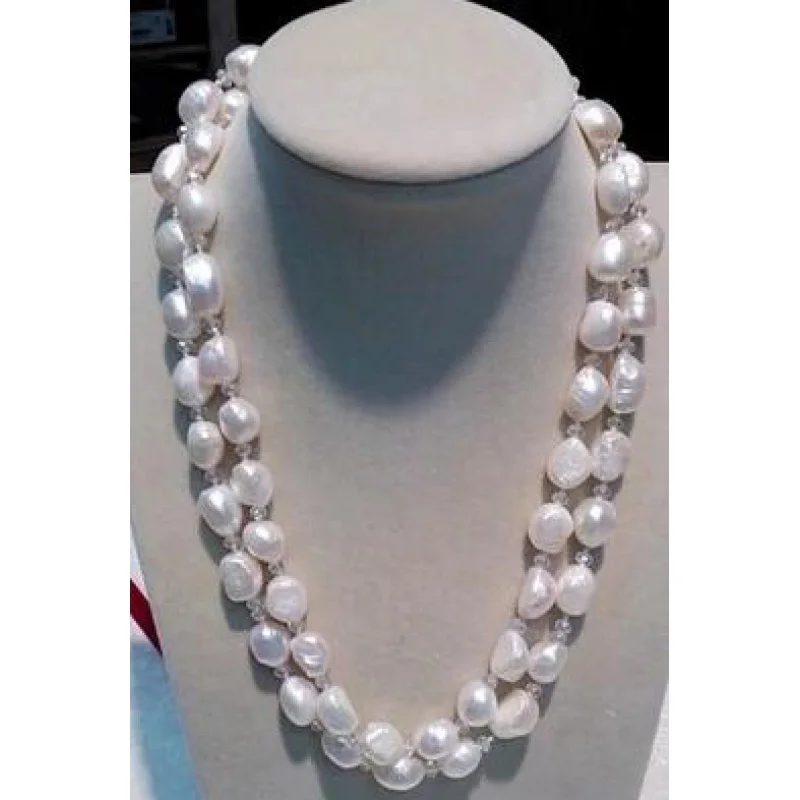 long 9-10 mm white abnormity baroque irregular natural freshwate + crystal glass nelace
long 9-10 mm white abnormity baroque irregular natural freshwate + crystal glass nelace