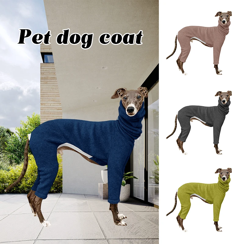 Large Dog Winter Clothes Jackets 4-Leg Fleece Thermal Coat Greyhound Whipple Dog Jumpsuit Vest High Collar Warm Outfit Winter 
Large Dog Winter Clothes Jackets 4-Leg Fleece Thermal Coat Greyhound Whipple Dog Jumpsuit Vest High Collar Warm Outfit Winter