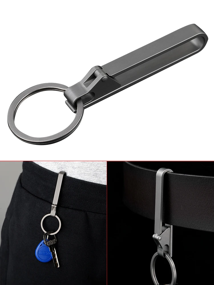 Portable Titanium Alloy Keychain Super Light Belt Waist Hanging Waist Clip Key Holder Keyring Easy To Use Pendant Belt Buckle
Portable Titanium Alloy Keychain Super Light Belt Waist Hanging Waist Clip Key Holder Keyring Easy To Use Pendant Belt Buckle