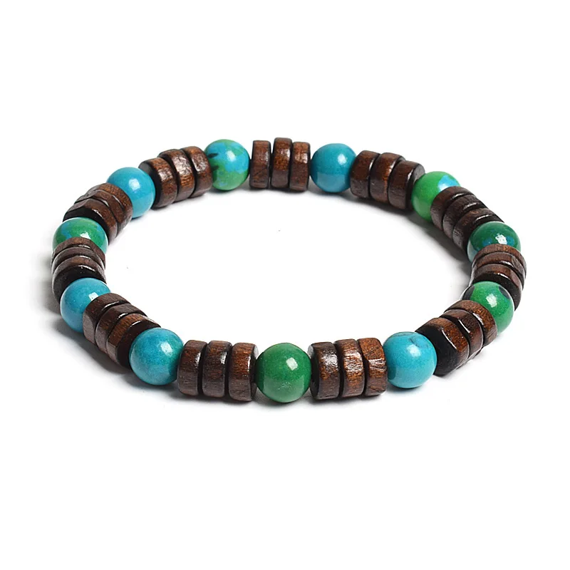 8mm Cylinder Wood Beads & Round Natural Stone Bracelets On Hand Men Women Classic Elastic Rope Wooden Spacer Yoga Bracelet Gift
8mm Cylinder Wood Beads & Round Natural Stone Bracelets On Hand Men Women Classic Elastic Rope Wooden Spacer Yoga Bracelet Gift