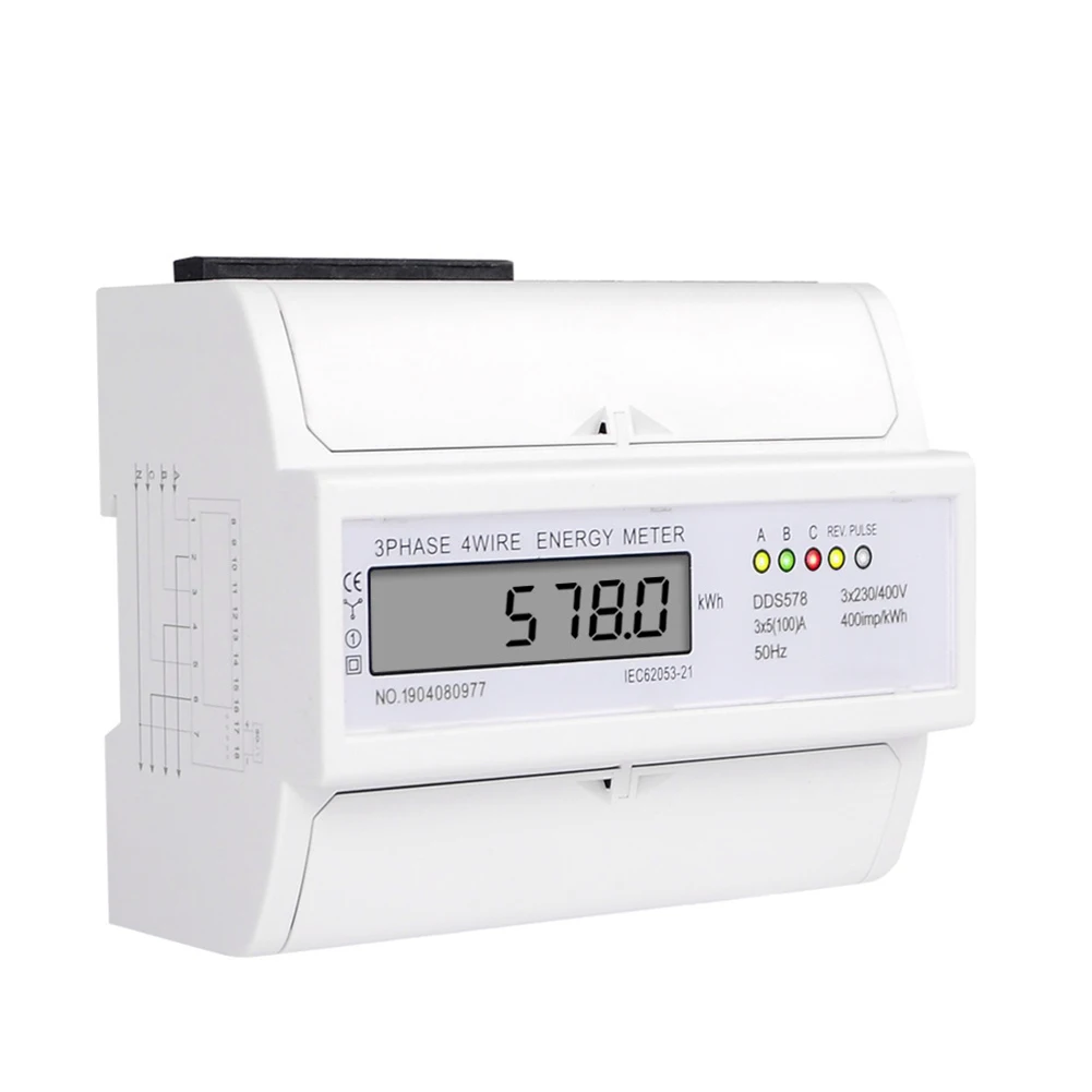 Convenient Three Phases Wattmeter 5A 100A 380V LCD Display Effective Energy Usage Control User Friendly Design
Convenient Three Phases Wattmeter 5A 100A 380V LCD Display Effective Energy Usage Control User Friendly Design