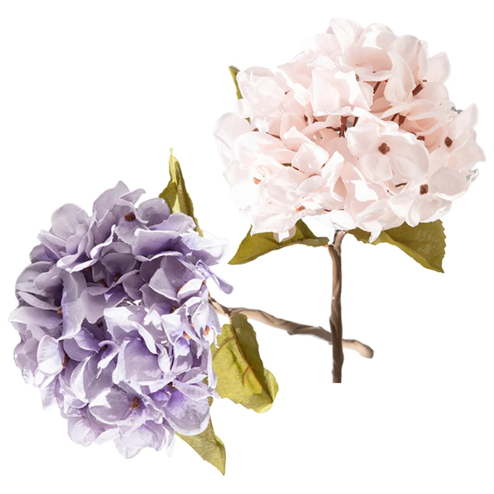 2 Pcs Household Decorative Fake Flowers Hydrangea Decorations Stems Faux Artificial Plastic 
2 Pcs Household Decorative Fake Flowers Hydrangea Decorations Stems Faux Artificial Plastic