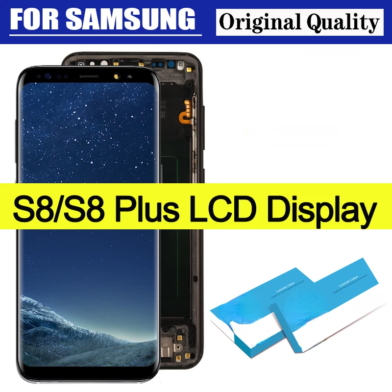 100% Оригинальный Super Amoled дисплей с рамкой SAMSUNG Galaxy S8 G950F G950FD LCD S8 Plus G955 G955F сенсорный экран Запасные части
100% Оригинальный Super Amoled дисплей с рамкой SAMSUNG Galaxy S8 G950F G950FD LCD S8 Plus G955 G955F сенсорный экран Запасные части