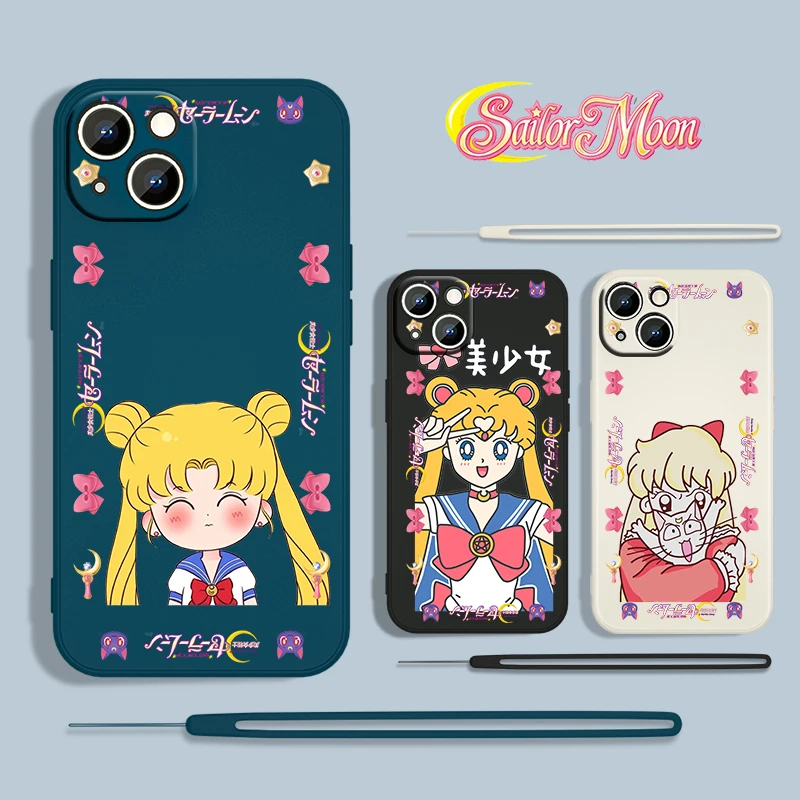 Anime Sailor Moon Cartoon For Apple iPhone 13 12 Mini 11 Pro XS MAX XR X 8 7 6S SE Plus Liquid Rope Silicone Phone Case Fundas
Anime Sailor Moon Cartoon For Apple iPhone 13 12 Mini 11 Pro XS MAX XR X 8 7 6S SE Plus Liquid Rope Silicone Phone Case Fundas