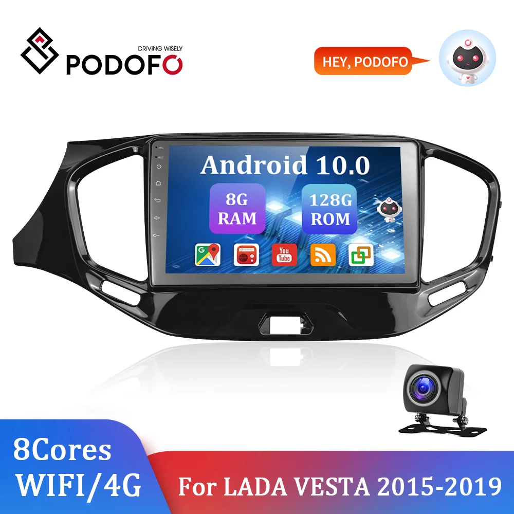 Podofo For LADA Vesta Cross Sport 2015-2019 Car Radio Multimedia Navigation GPS Android 10 2Din 9" 2.5D 8+128G Ai Voice Carplay
Podofo For LADA Vesta Cross Sport 2015-2019 Car Radio Multimedia Navigation GPS Android 10 2Din 9" 2.5D 8+128G Ai Voice Carplay