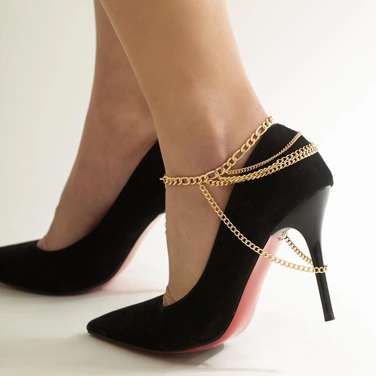 Bohemia Multilayer Chain Beach Tassels Shoe Chain Anklet for Women Stylish Turkish Anklets Bracelet for Barefoot Foot Jewelry
Bohemia Multilayer Chain Beach Tassels Shoe Chain Anklet for Women Stylish Turkish Anklets Bracelet for Barefoot Foot Jewelry