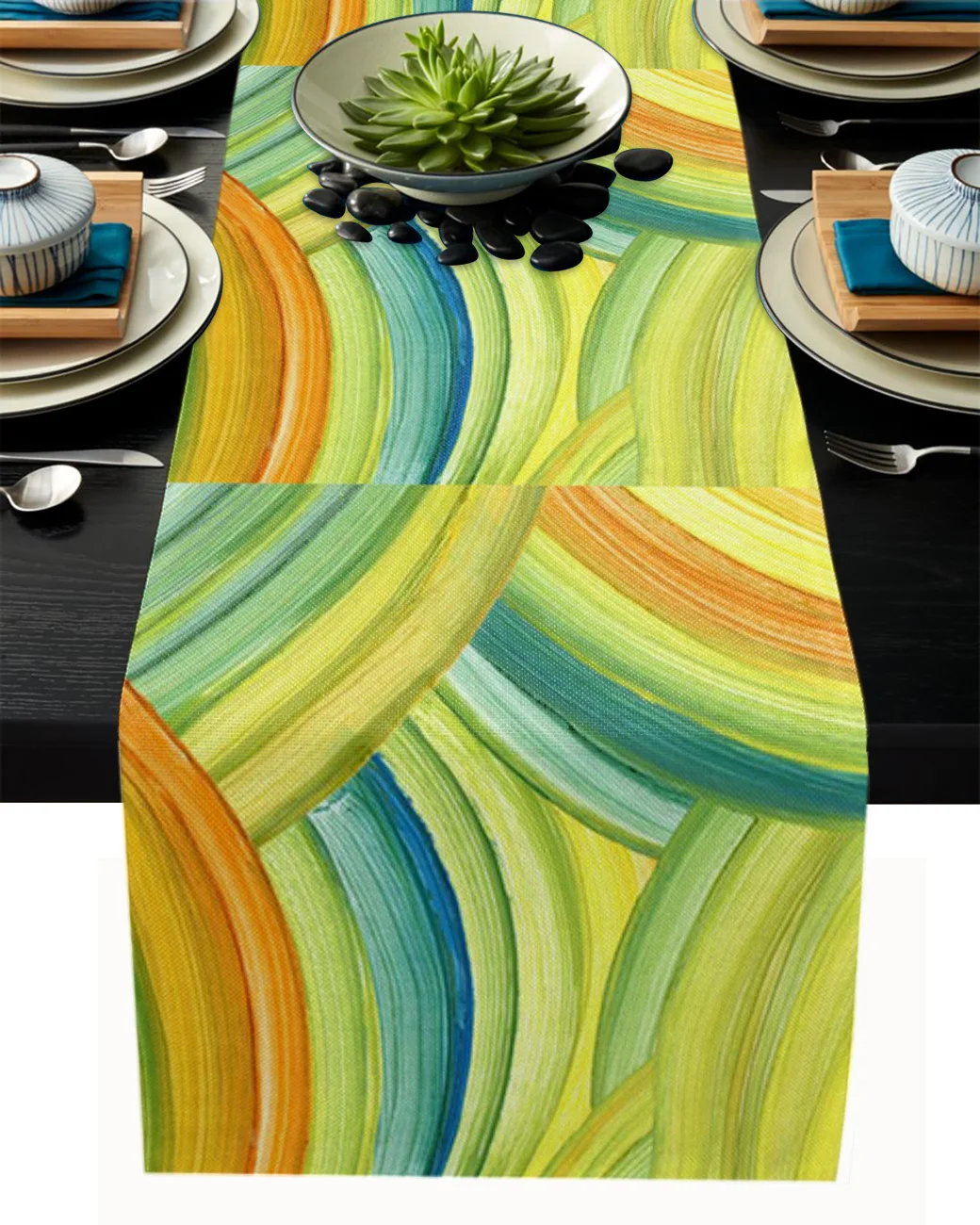 Декоративная скатерть для кухни, Современная декоративная скатерть с акриловыми красками в современном стиле, креативное модное украшение... 
Декоративная скатерть для кухни, Современная декоративная скатерть с акриловыми красками в современном стиле, креативное модное украшение...