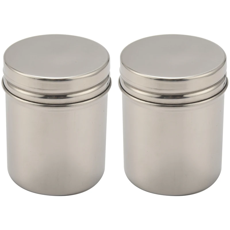 Stainless Steel Storage Tank, Coffee Beans And Tea Sealed Cans, With Lid, For Kitchen Dry Food, Herbs, Weeds - Medium 12 Oz 2Pcs
Stainless Steel Storage Tank, Coffee Beans And Tea Sealed Cans, With Lid, For Kitchen Dry Food, Herbs, Weeds - Medium 12 Oz 2Pcs