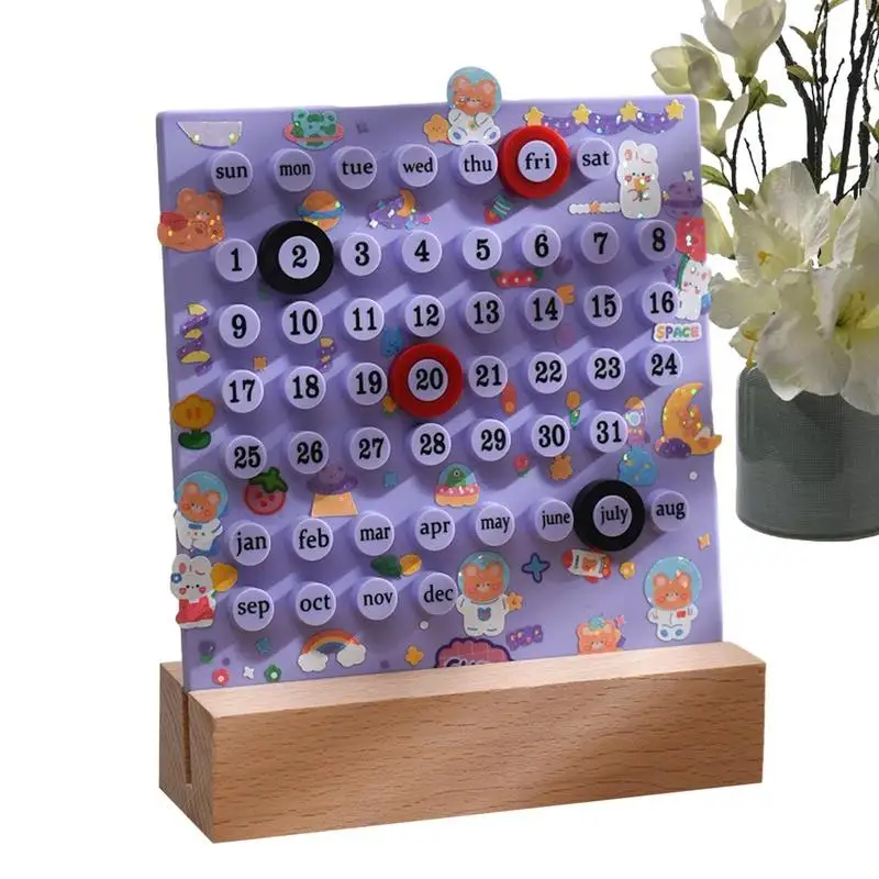 Desktop Calendars Creative Planner Calendar With Wooden Base Reusable Table Calendar Desk Accessories For Cafe Home Hotel Work
Desktop Calendars Creative Planner Calendar With Wooden Base Reusable Table Calendar Desk Accessories For Cafe Home Hotel Work