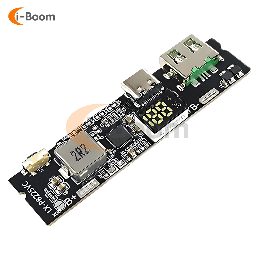 22,5 Вт двухсторонняя Быстрая зарядка мобильного модуля питания "сделай сам" цифровой дисплей уровня USB/type-c порт Поддержка Vooc
22,5 Вт двухсторонняя Быстрая зарядка мобильного модуля питания "сделай сам" цифровой дисплей уровня USB/type-c порт Поддержка Vooc